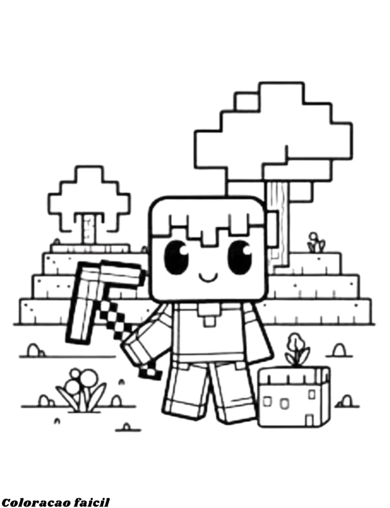 desenhos para colorir do minecraft