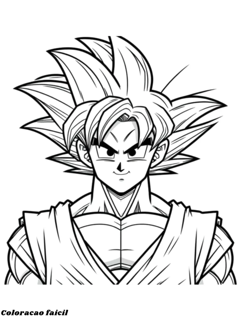 desenhos para colorir goku