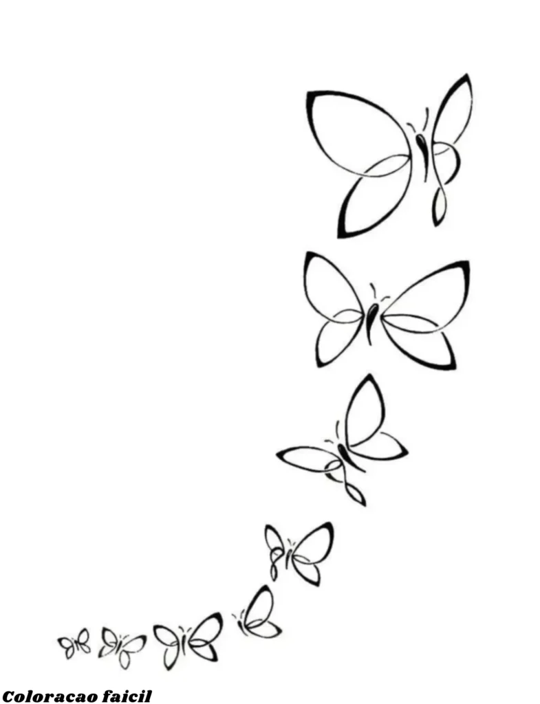 imagens de borboletas para colorir