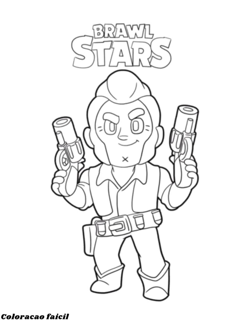 desenho para colorir de brawl stars