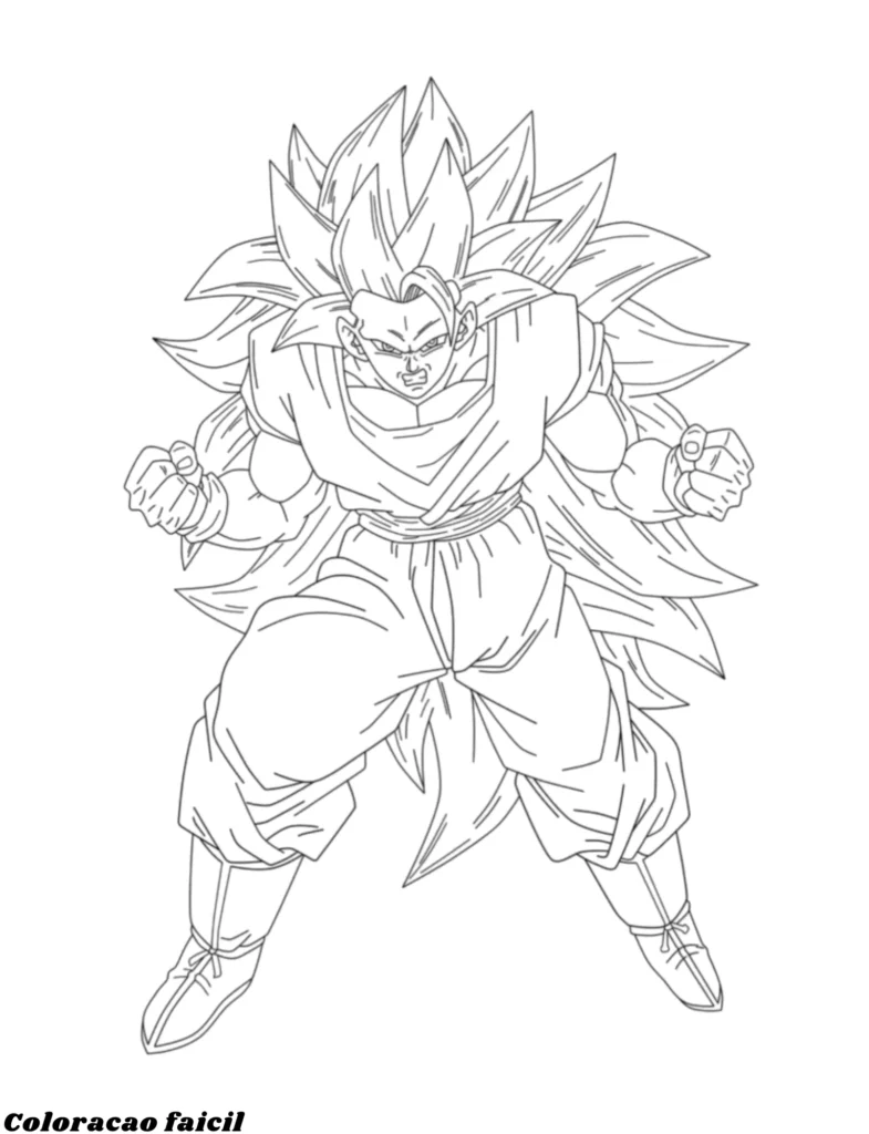 desenho de goku