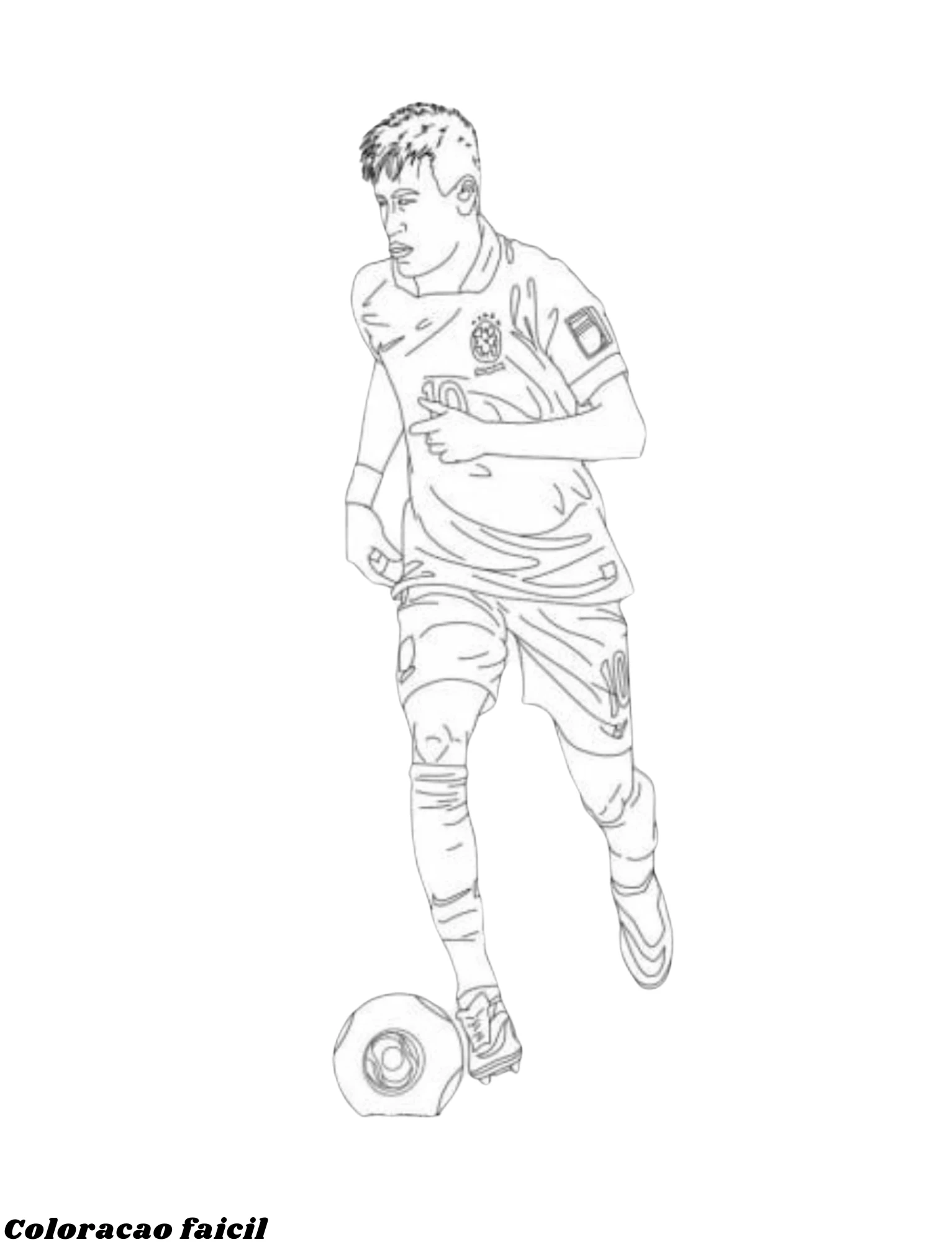 desenho do neymar no brasil