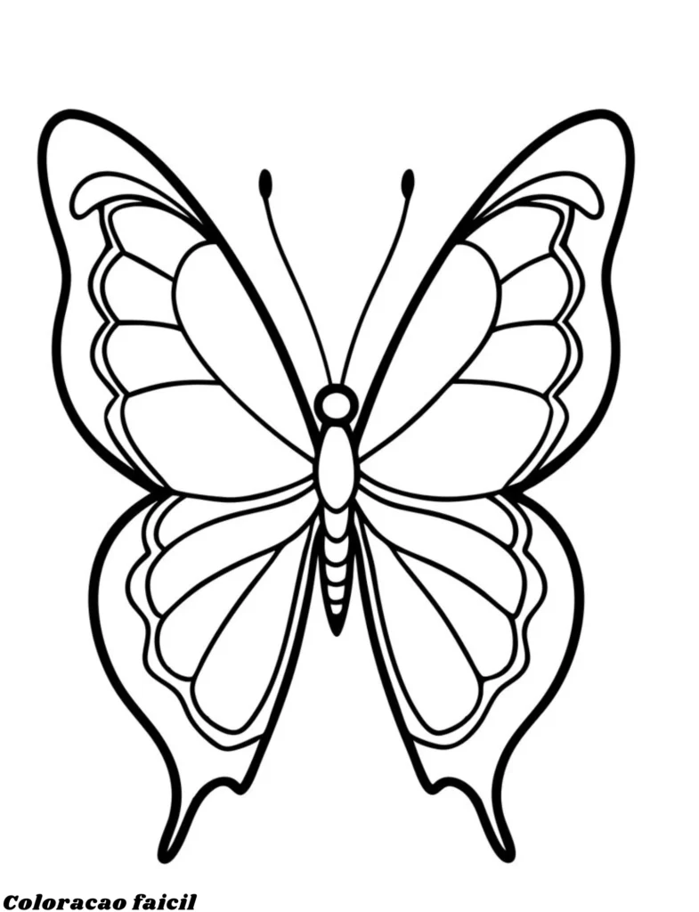 imagem de borboleta para colorir