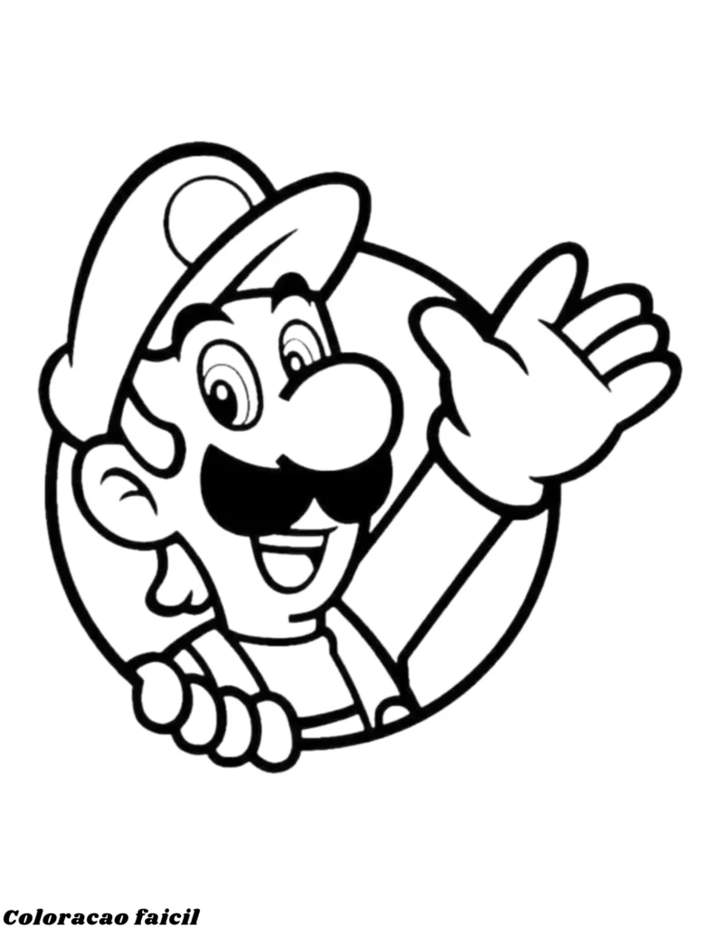 desenhos para colorir super mario
