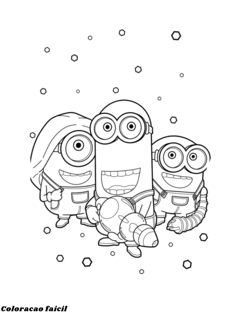 desenhos para colorir dos minions