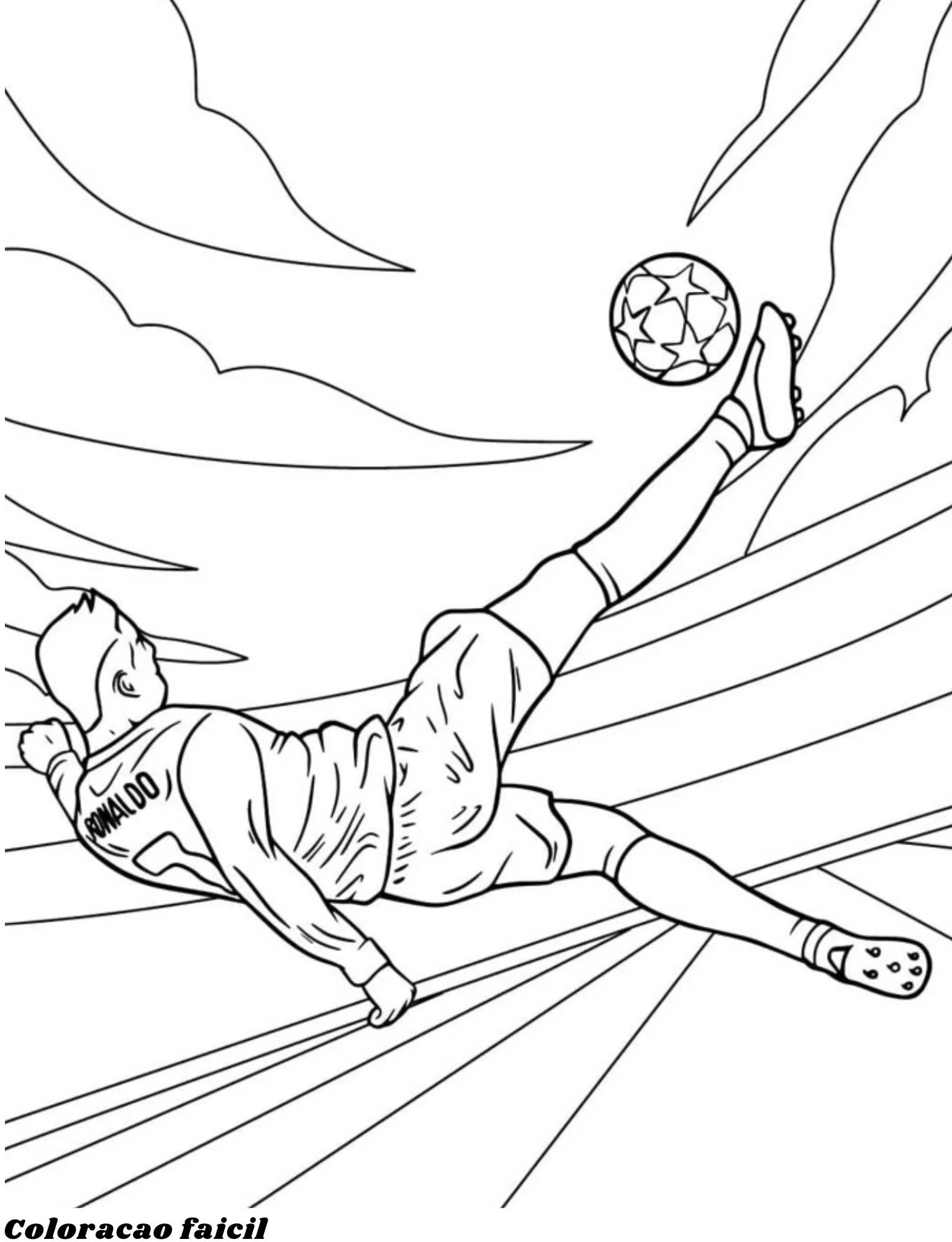 desenhos do neymar para colorir