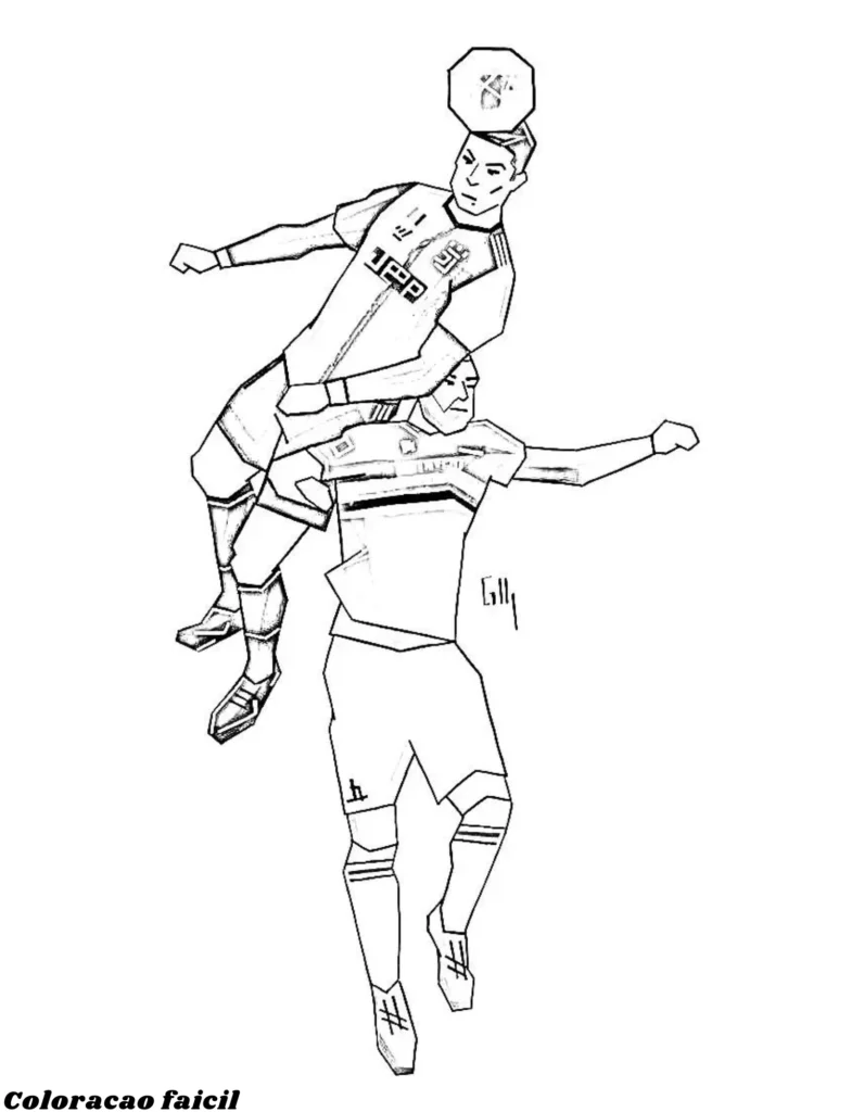 desenhos para colorir do cristiano ronaldo