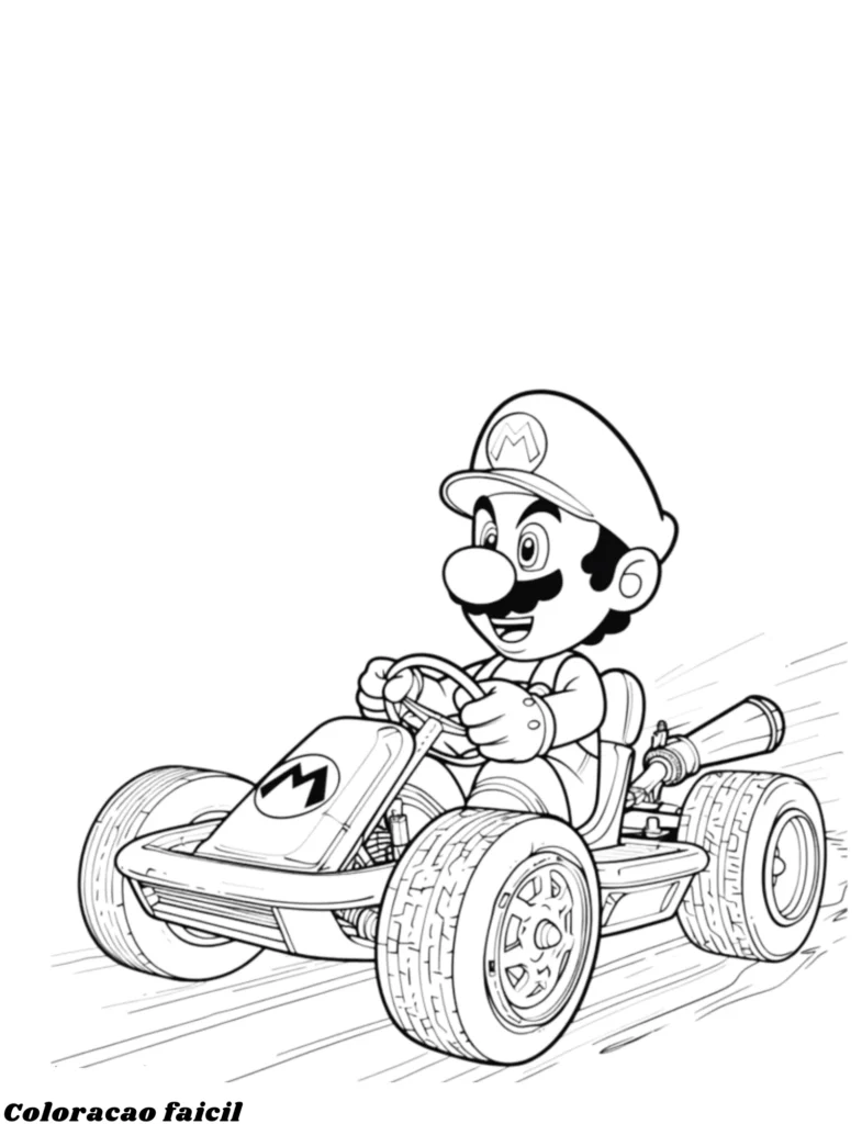 desenho mario para colorir