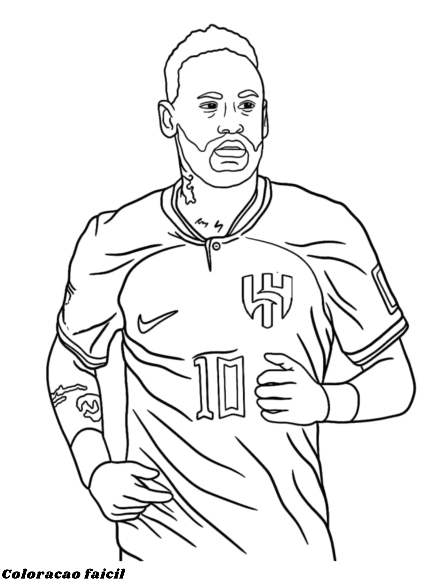 desenhos para colorir neymar