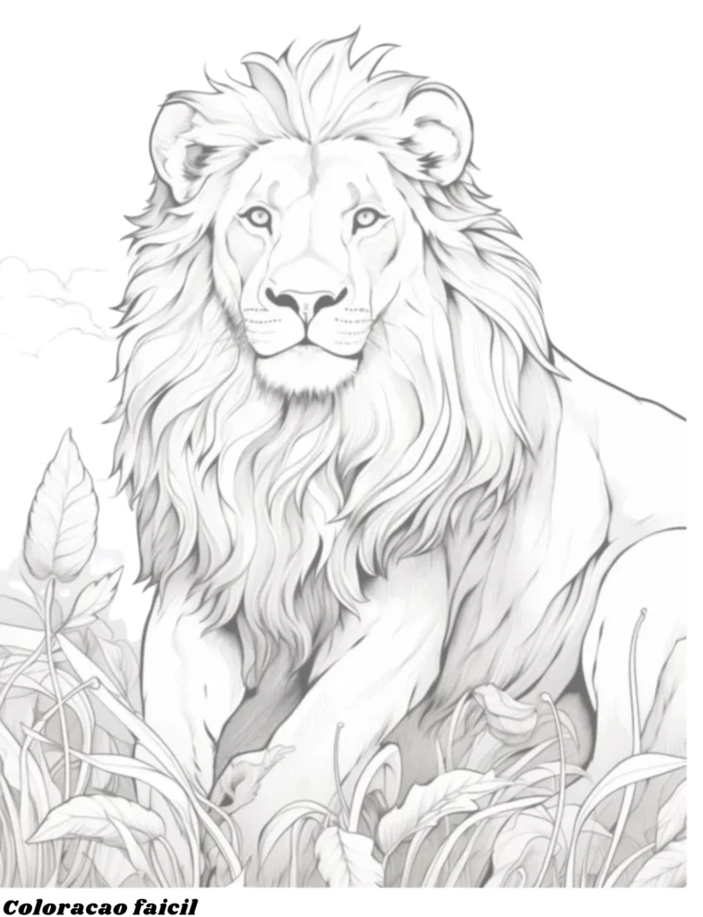 desenhos para colorir rei leao