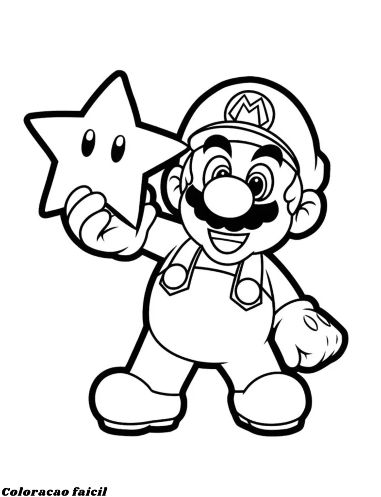 desenhos para colorir do mario bros