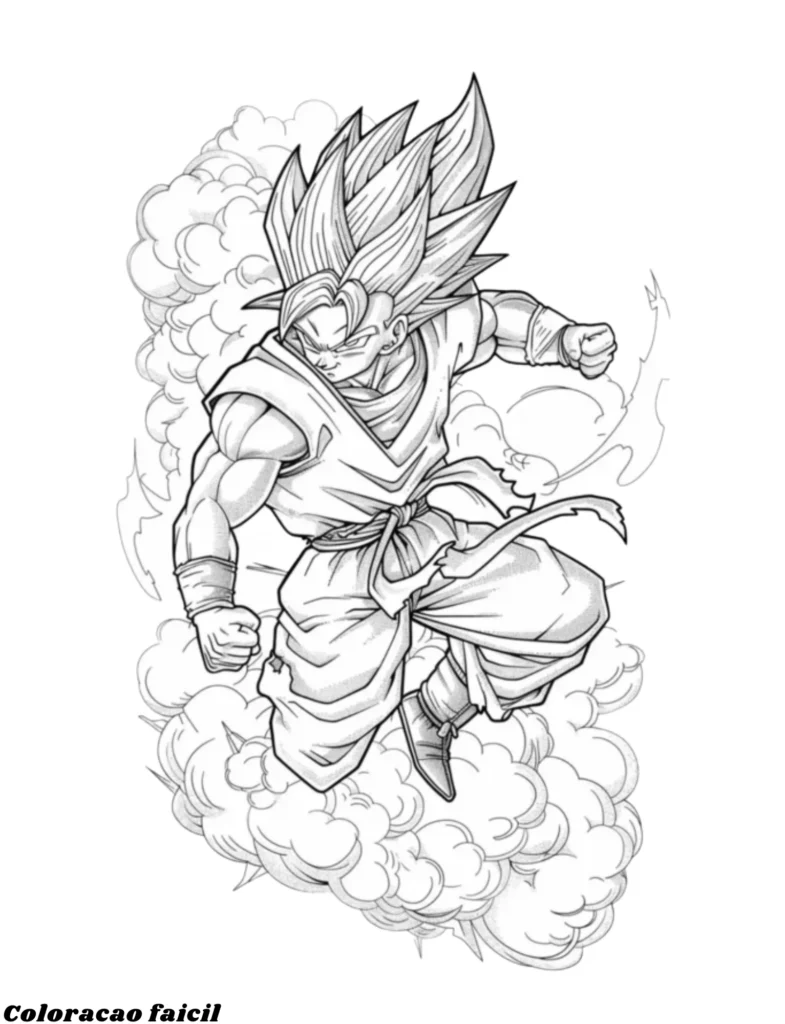 desenhos do goku