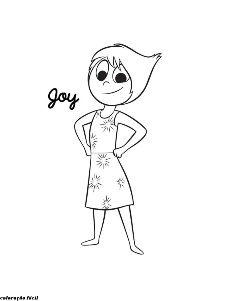 desenho do divertidamente para colorir