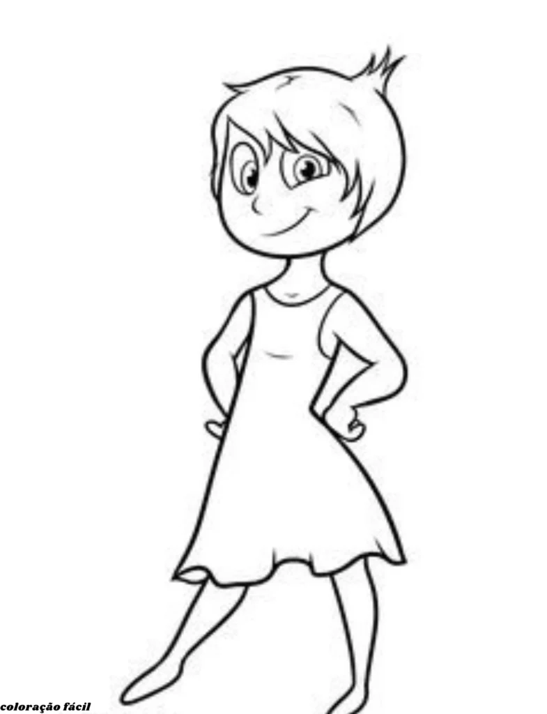 desenho alegria divertidamente