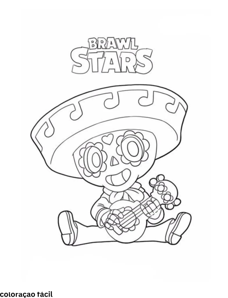brawl stars desenho para colorir