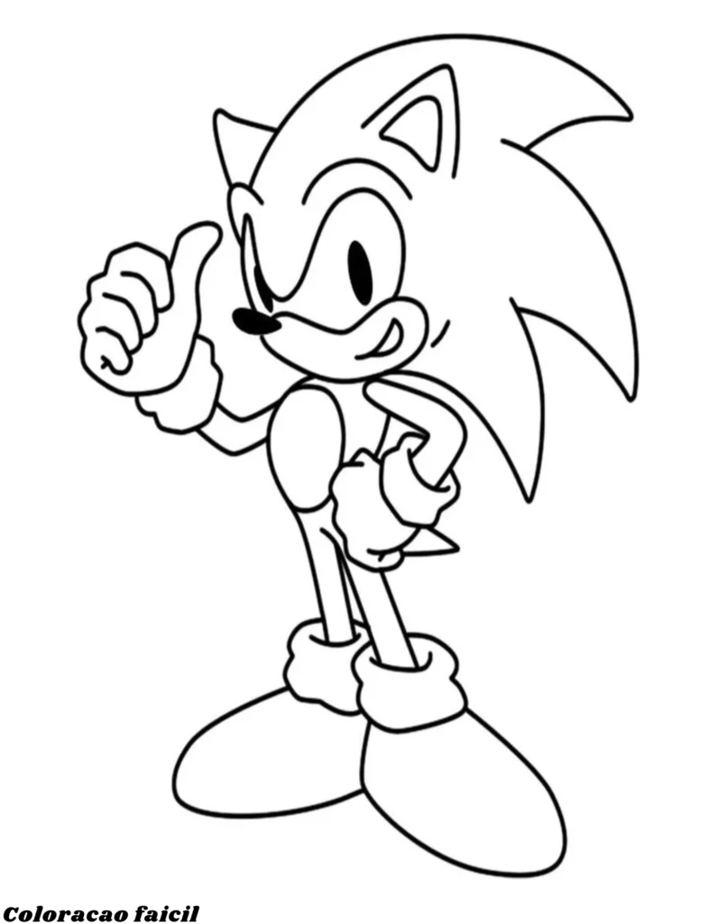 imagens sonic para imprimir