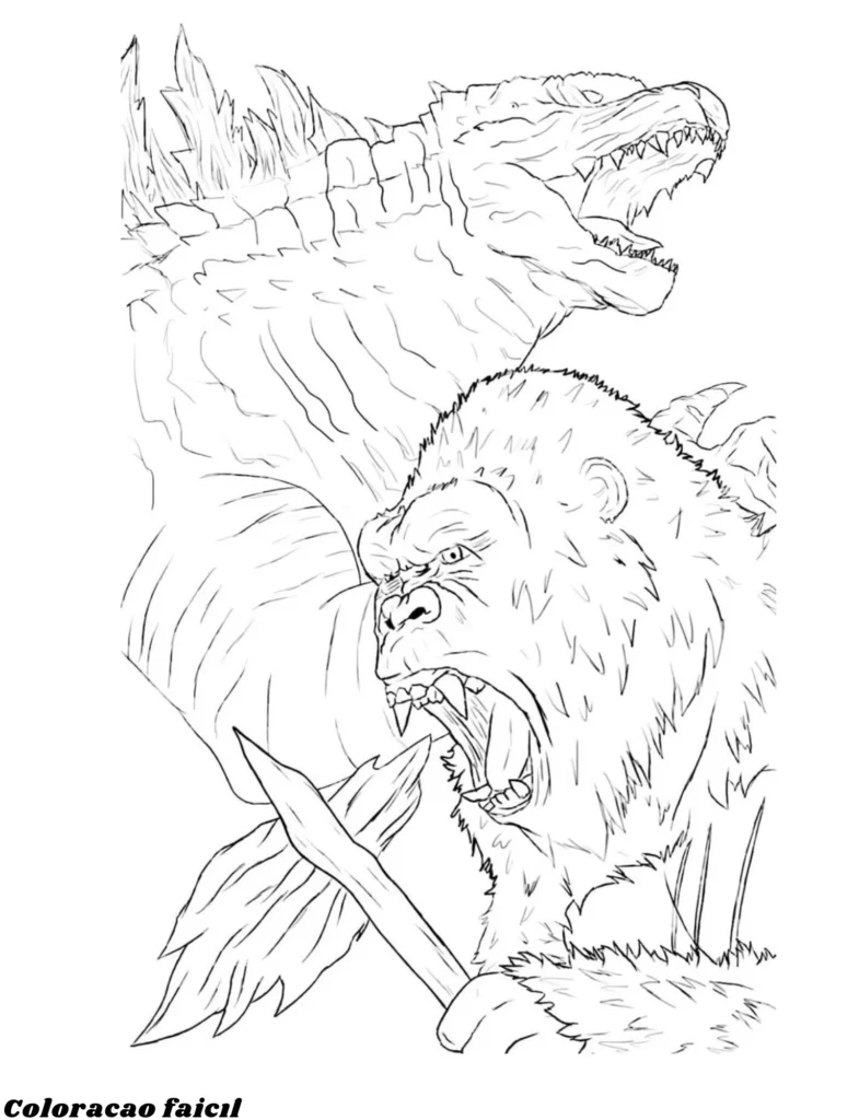 godzilla para imprimir