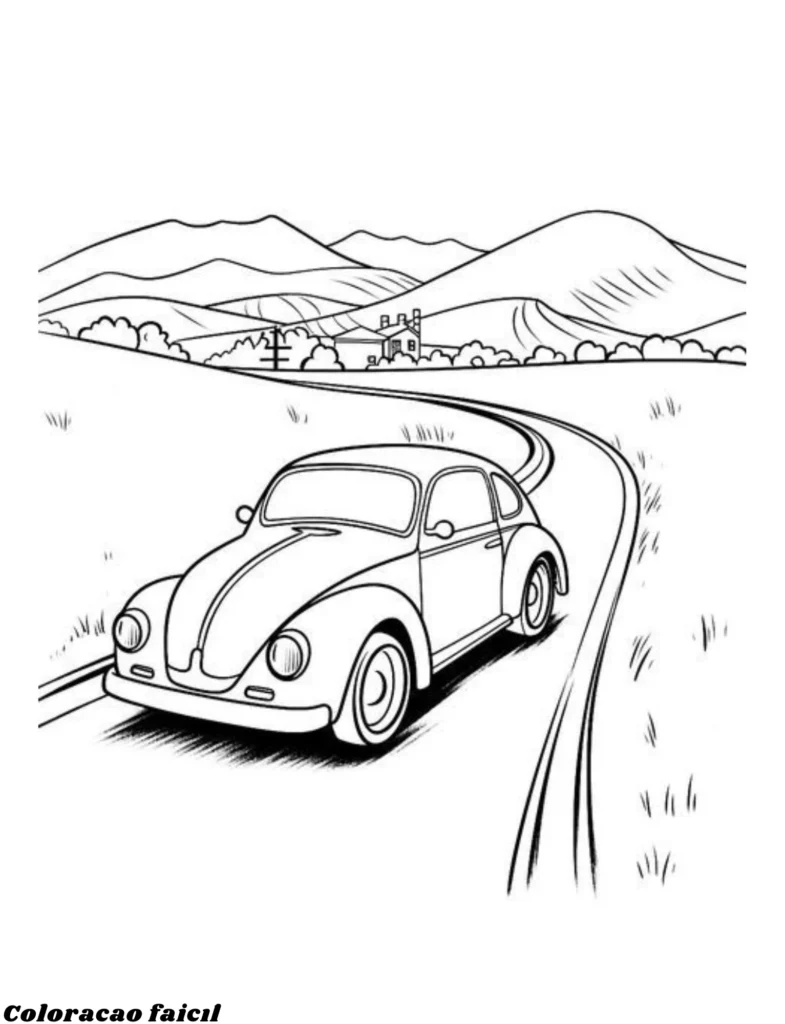 desenho de um fusca