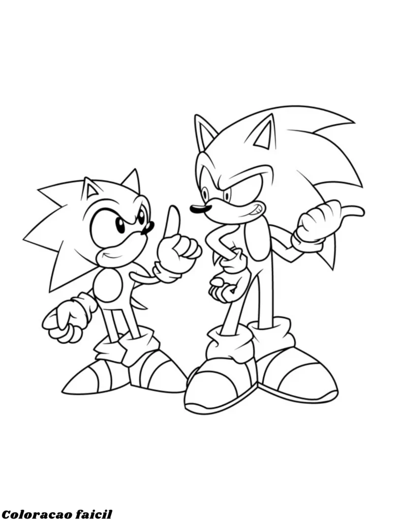 desenhos para colorir sonic imprimir
