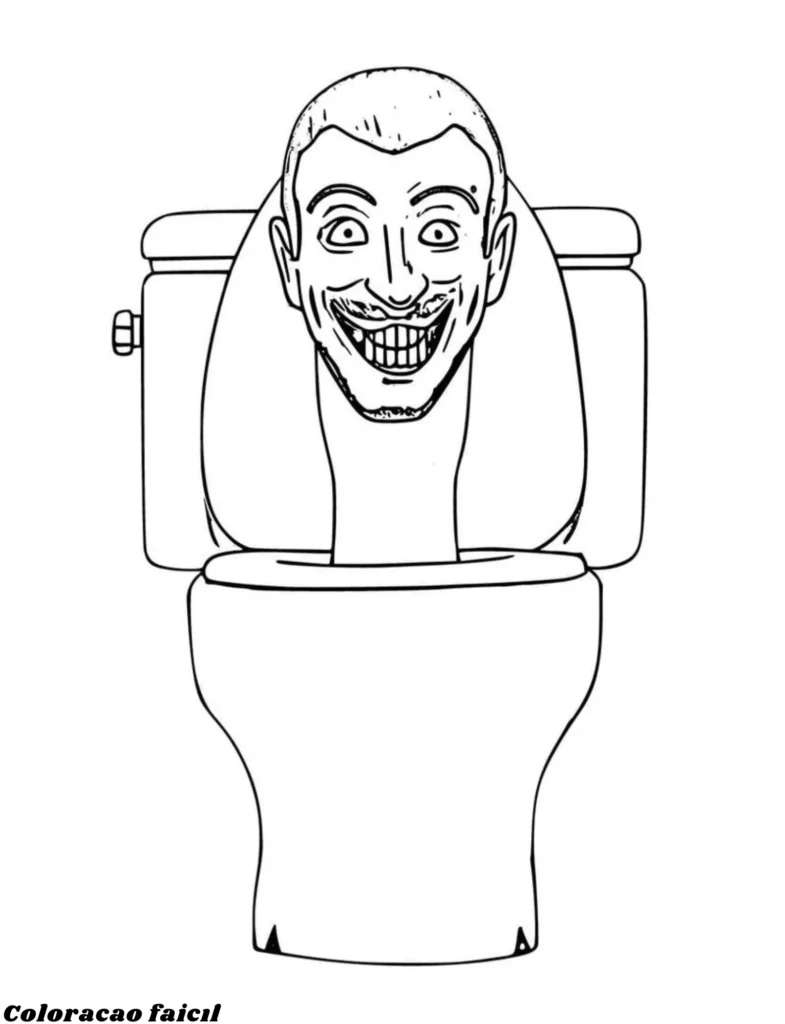 desenho skibidi toilet para colorir