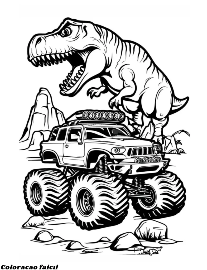 desenho para colorir godzilla
