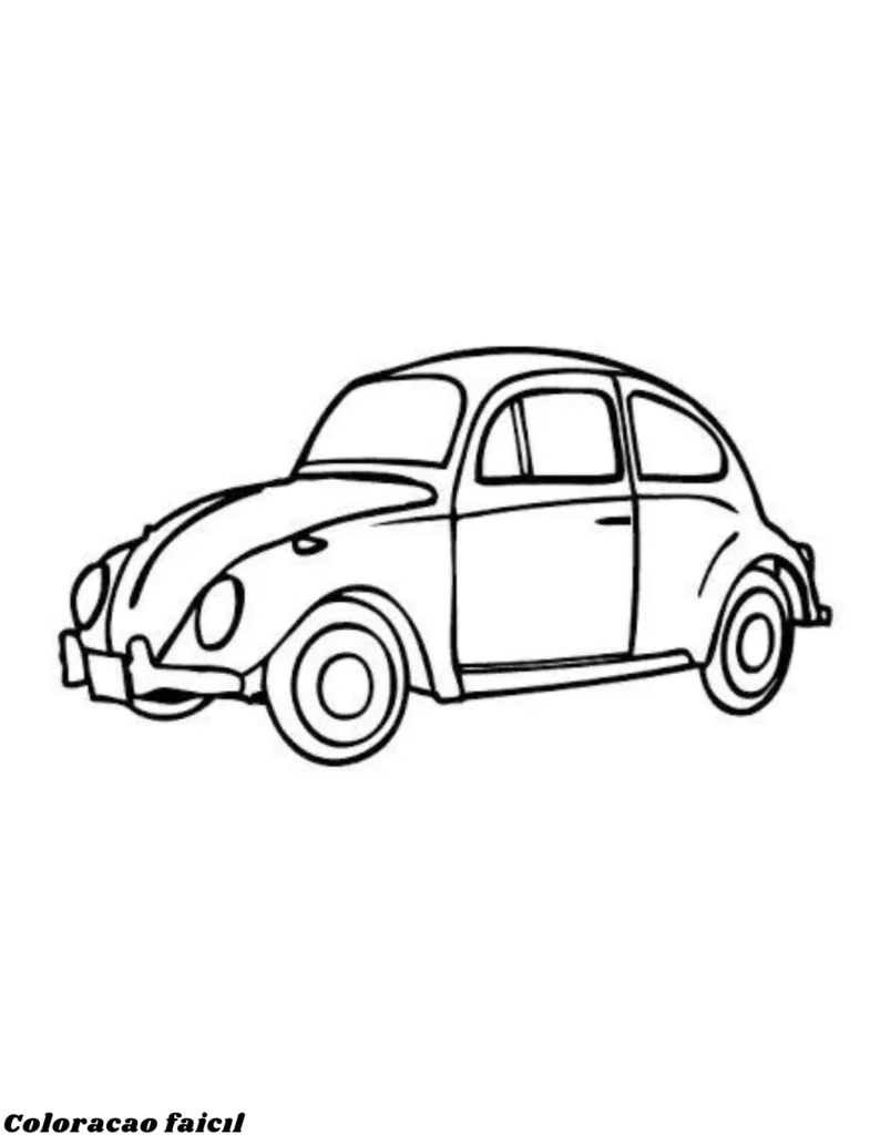 fusca para colorir e imprimir