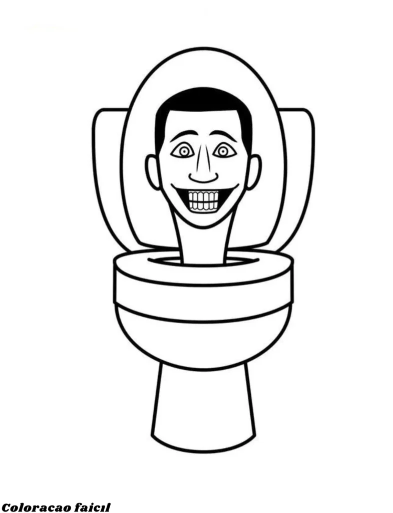 skibidi toilet para colorir e imprimir