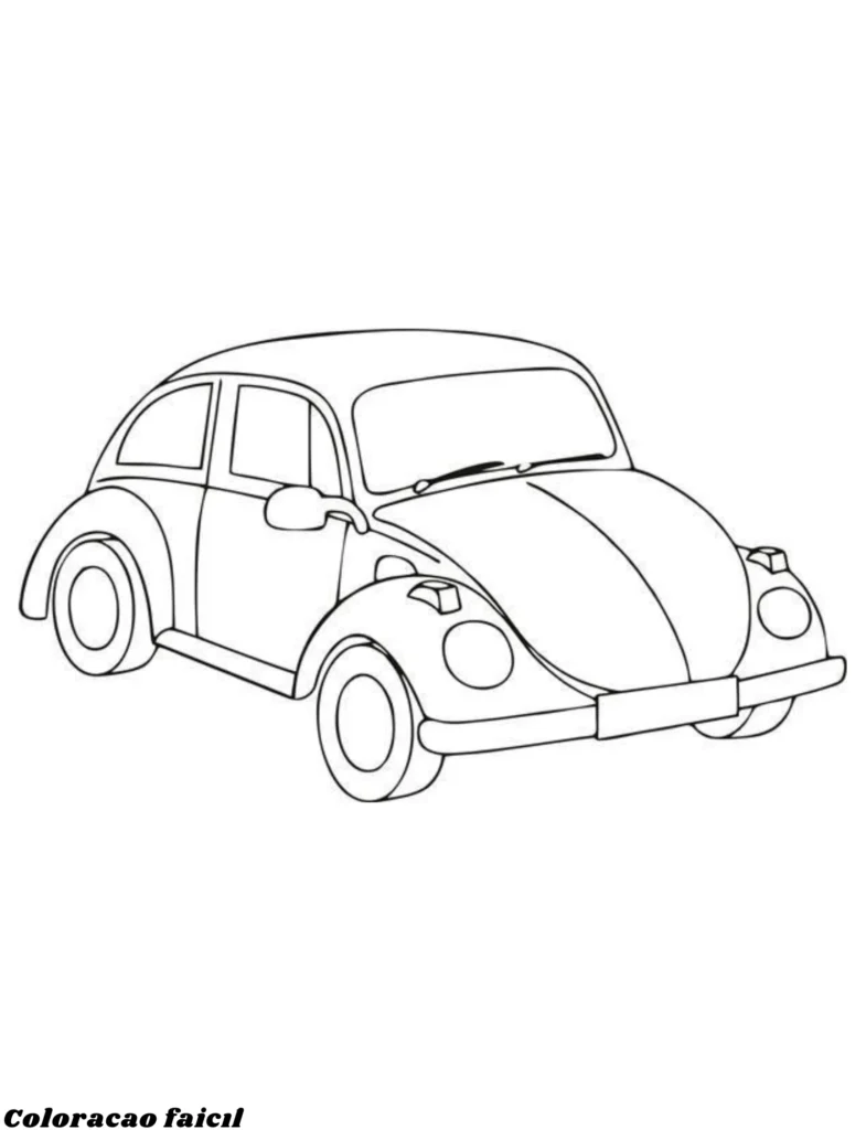fusca desenho fácil