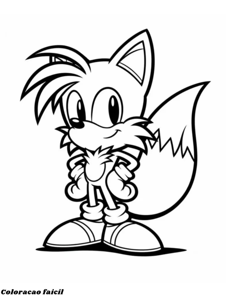 desenho do super sonic para colorir