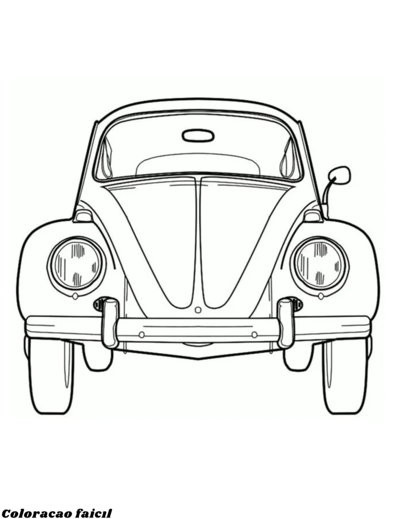 desenhos para colorir fusca