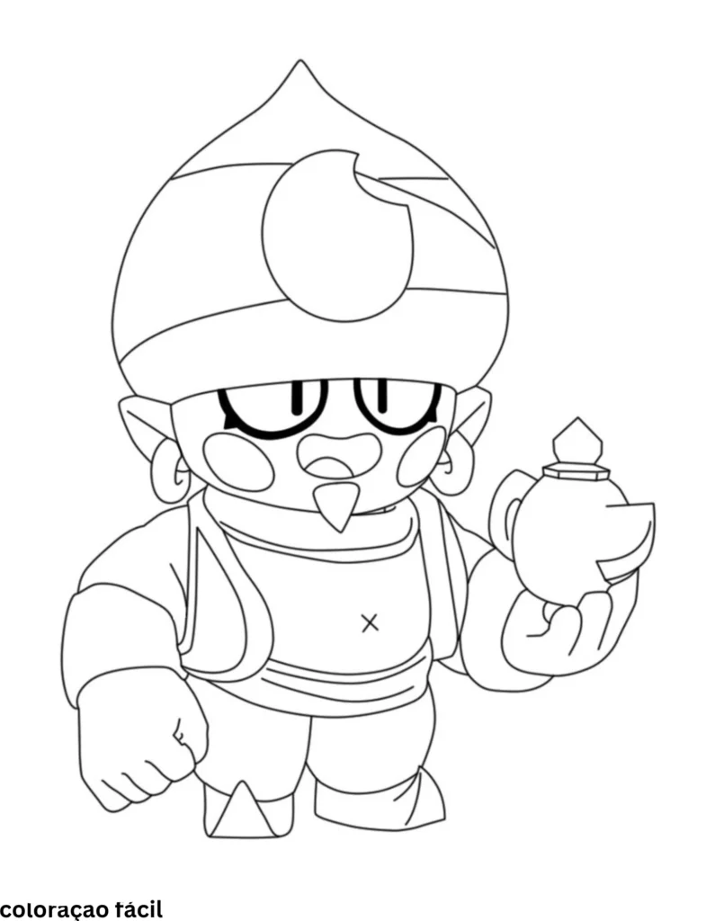 desenho brawl stars para colorir