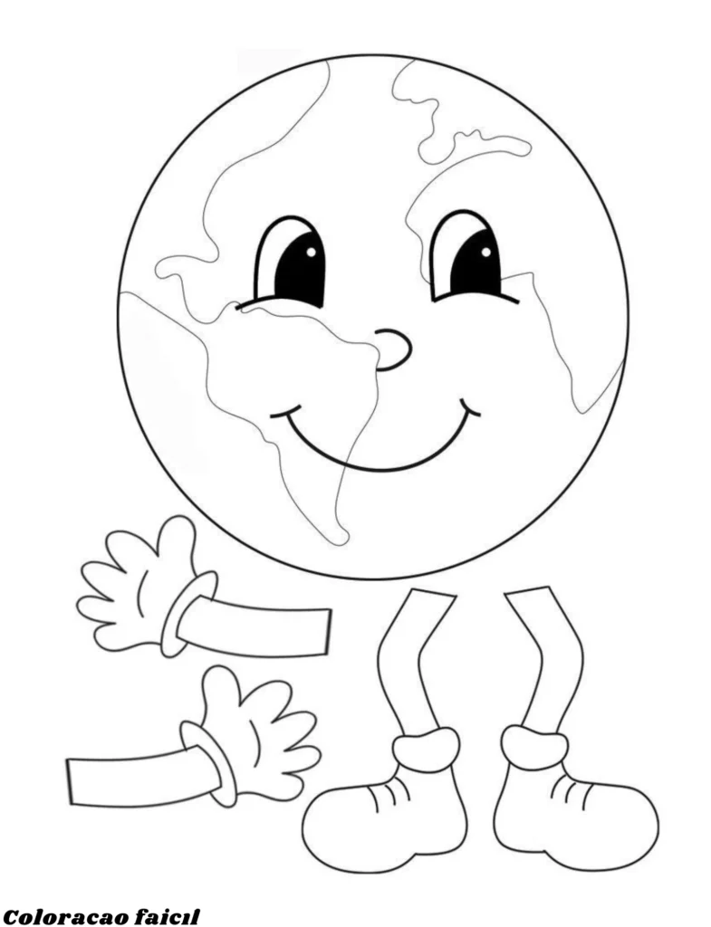 planetas do sistema solar desenho para colorir