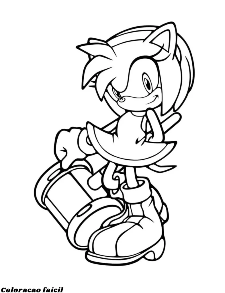 tails sonic para colorir