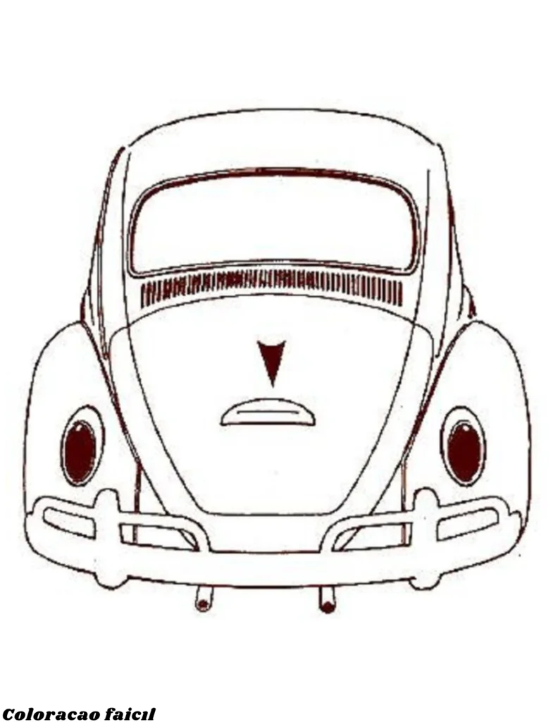 desenho de fusca