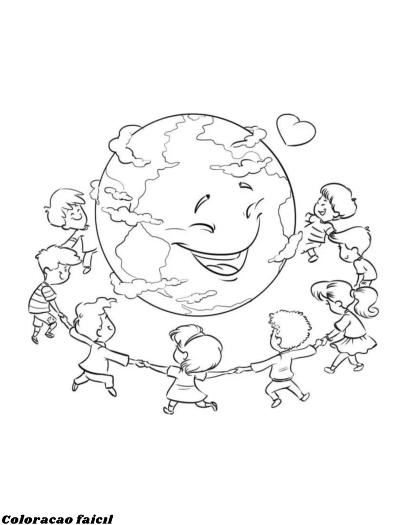 desenho para colorir planetas