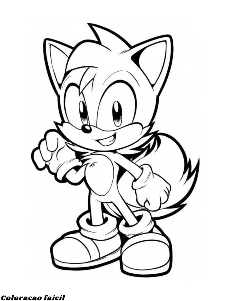 sonic desenhos para imprimir