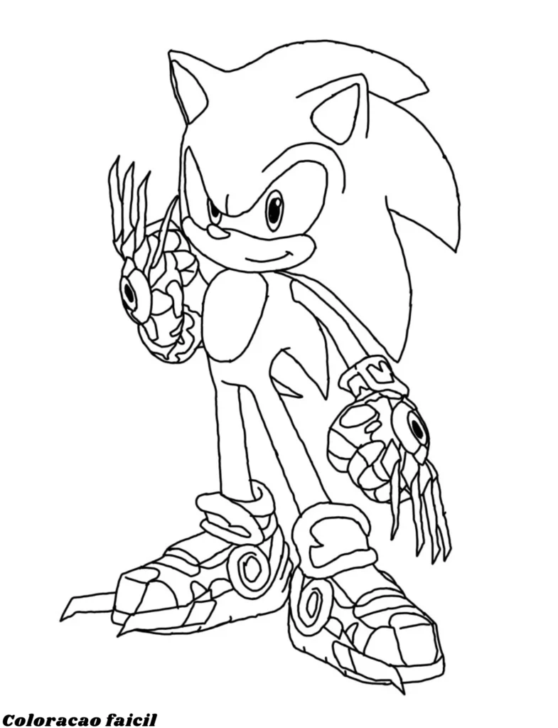 desenho para colorir sonic e tails