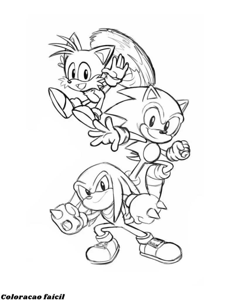 desenhos para colorir sonic 2