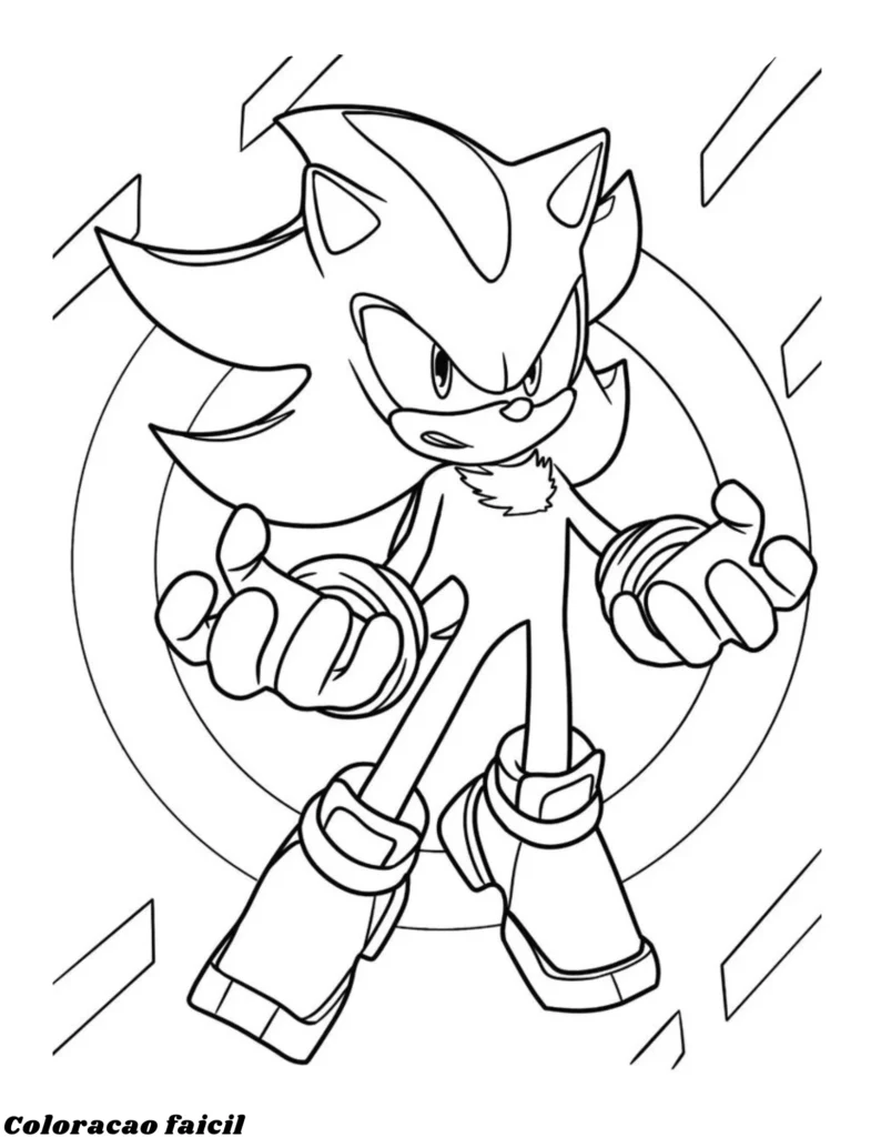 sonic imagens para colorir