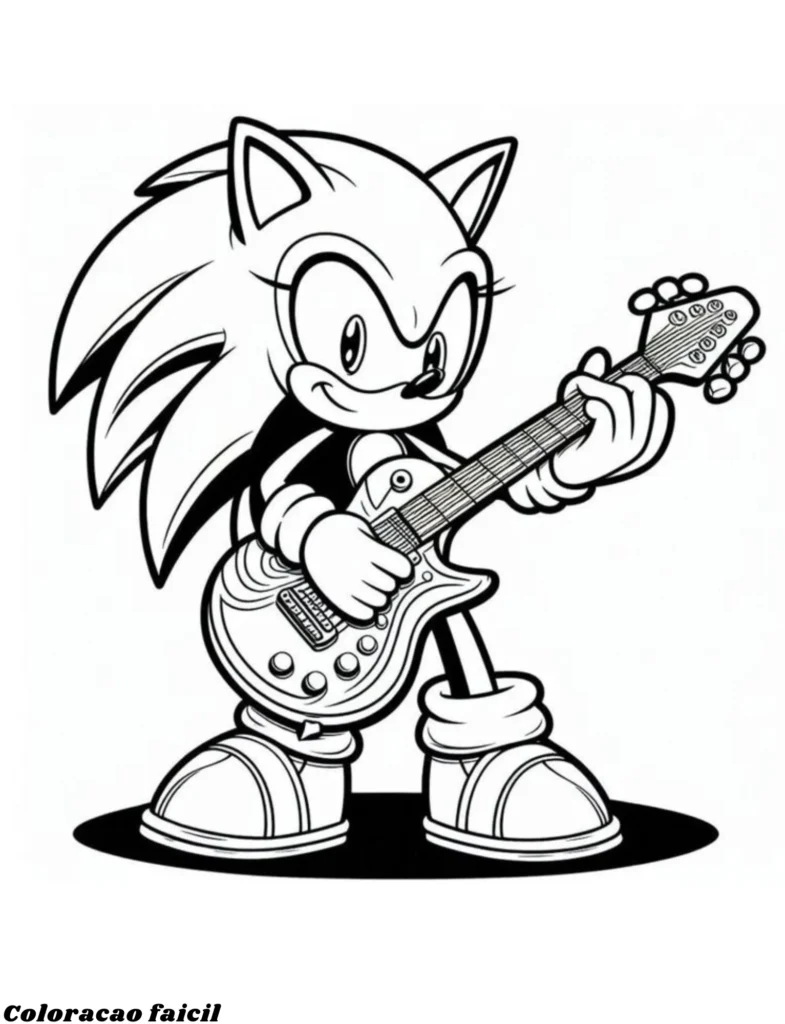 desenho turma do sonic para colorir