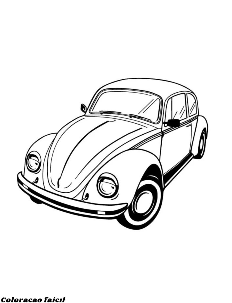 desenhos de fusca para imprimir