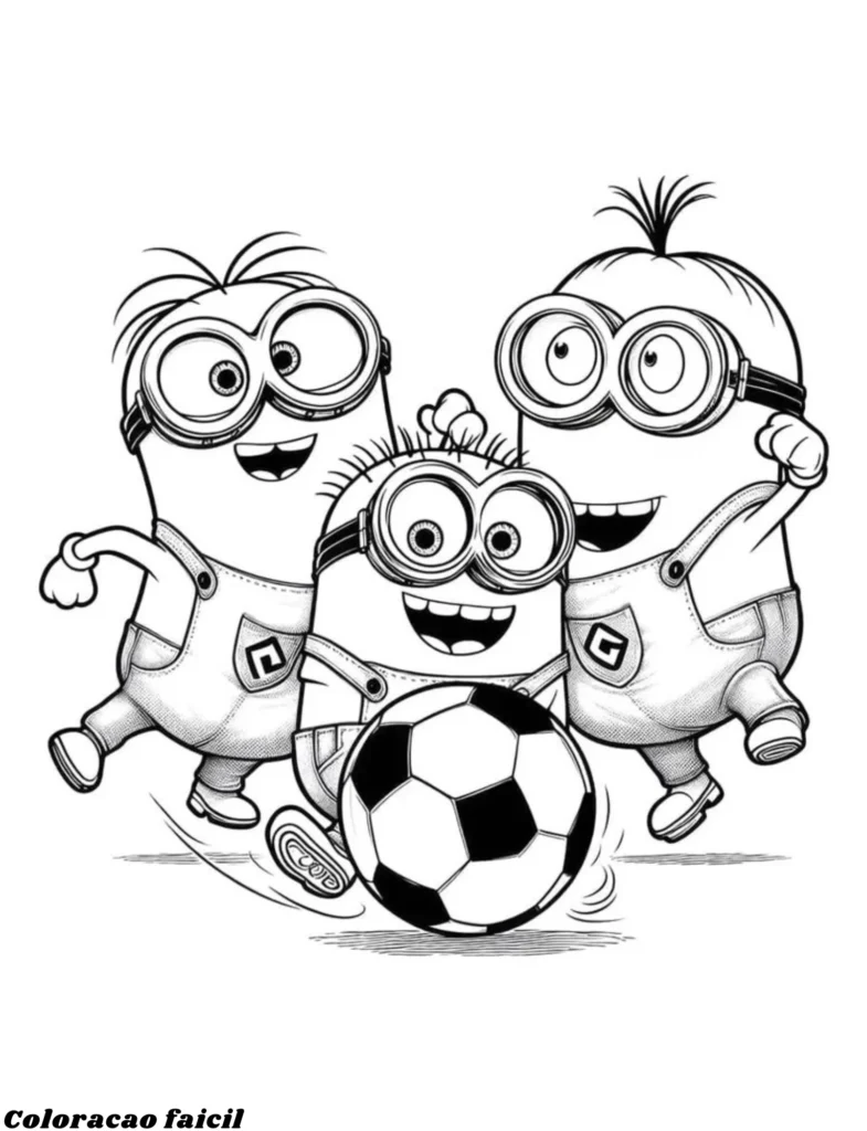 desenho para colorir minions 4