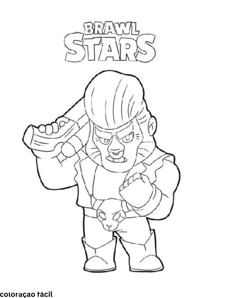 desenho para colorir brawl stars 