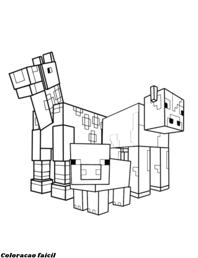 steve minecraft para colorir