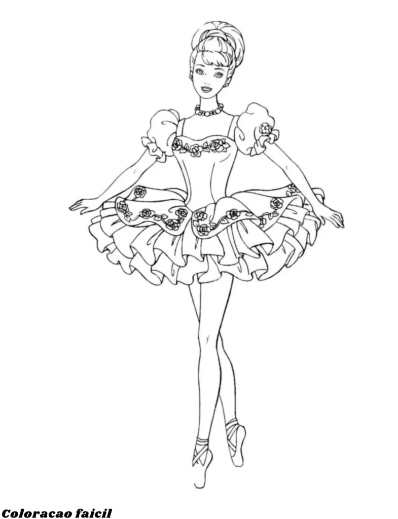 desenhos de barbie para colorir