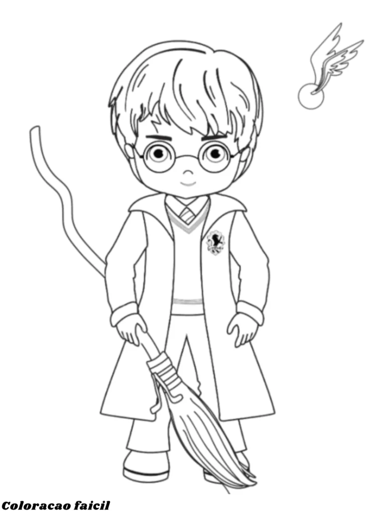 desenhos para colorir harry potter