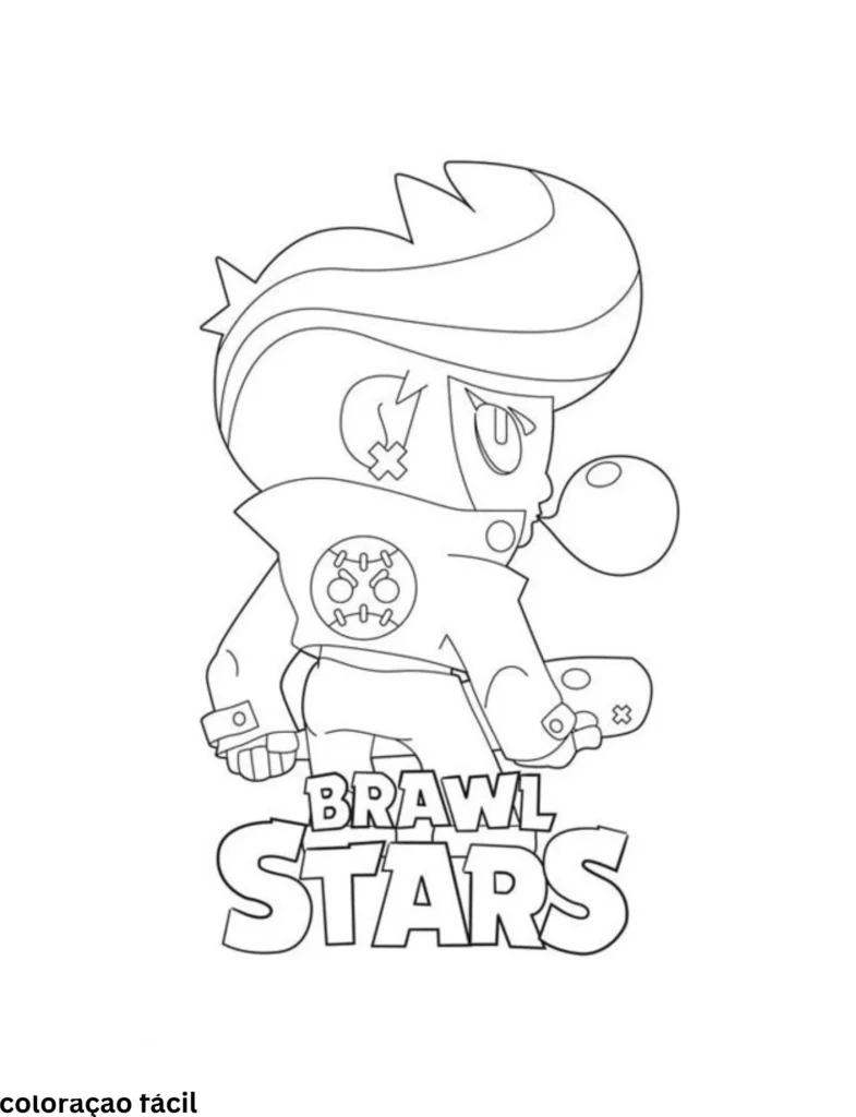 desenho do brawl stars para colorir