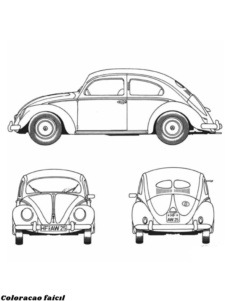 desenho fusca