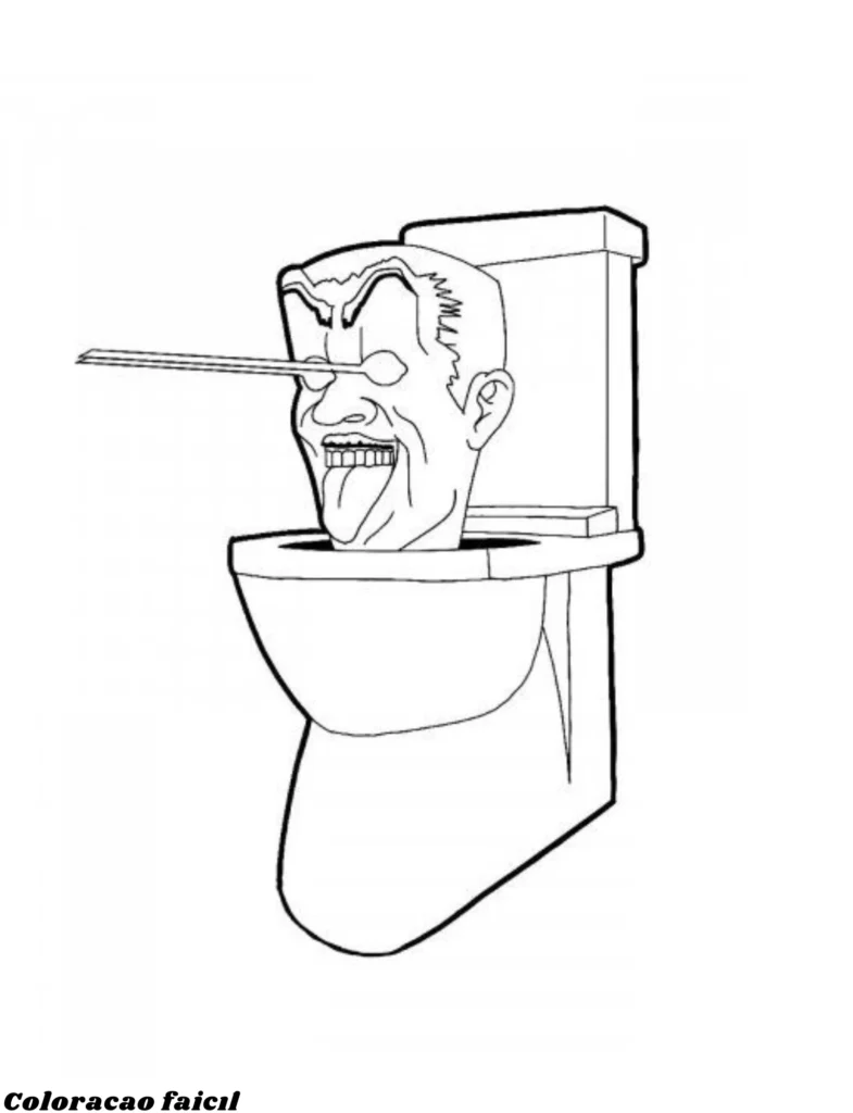 skibidi toilet para colorir