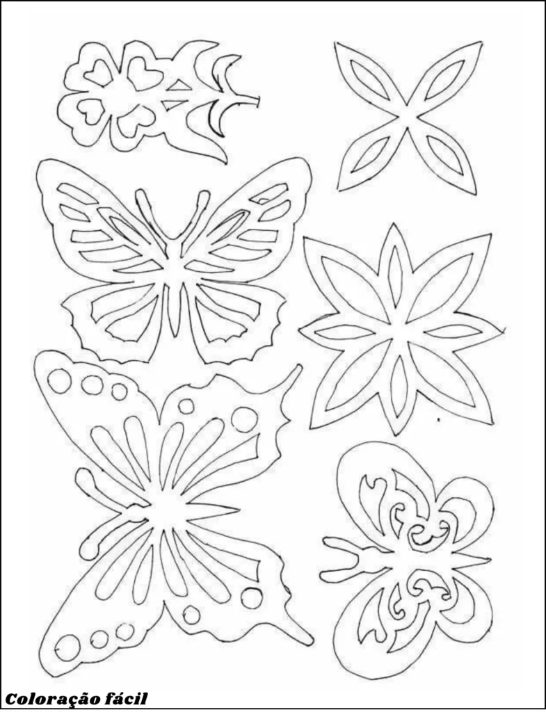 imagem borboleta para imprimir